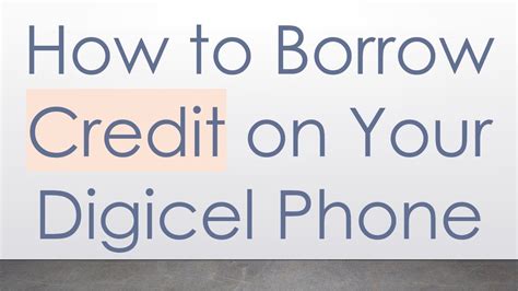 [digicel phone credit]